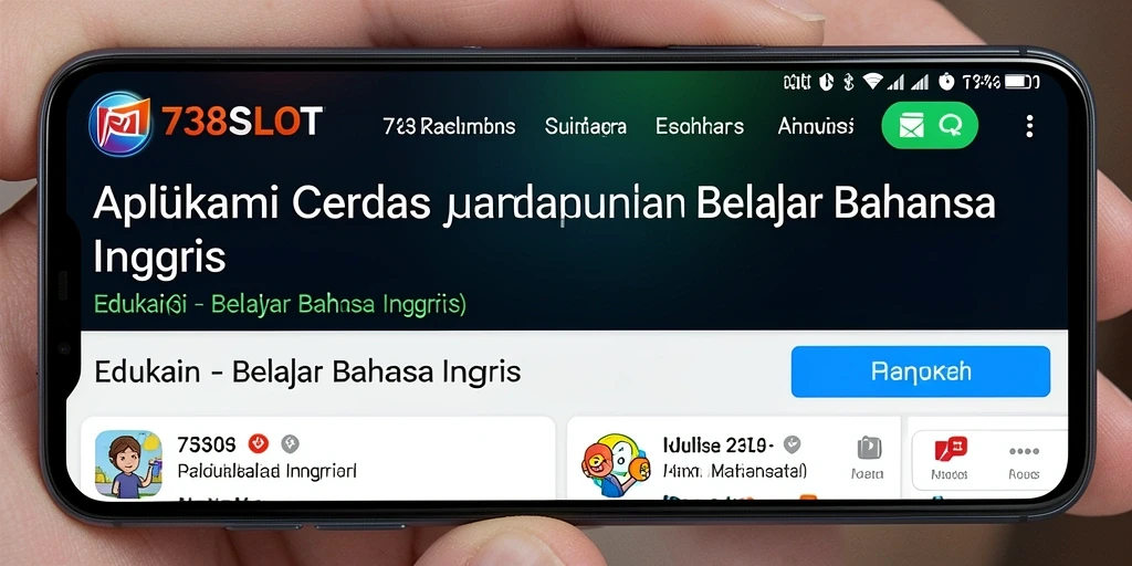 Antarmuka pengguna 738SLOT untuk Belajar Bahasa Inggris yang menarik.