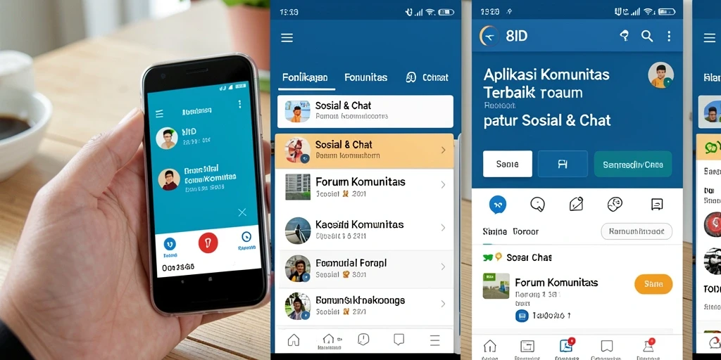 Screenshot antarmuka aplikasi 8ID menunjukkan interaksi pengguna.