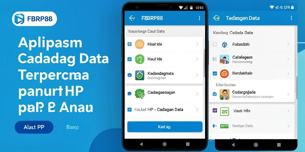 Tampilan antarmuka FBRP88 yang sederhana dan fungsional untuk cadangan data.