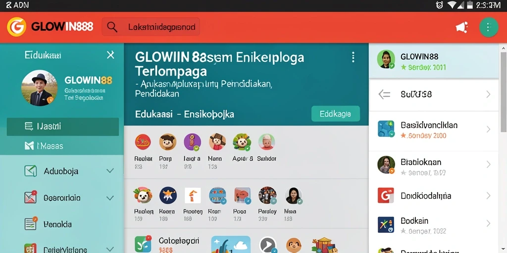 Antarmuka GLOWIN88 yang intuitif dan menarik untuk pengguna.