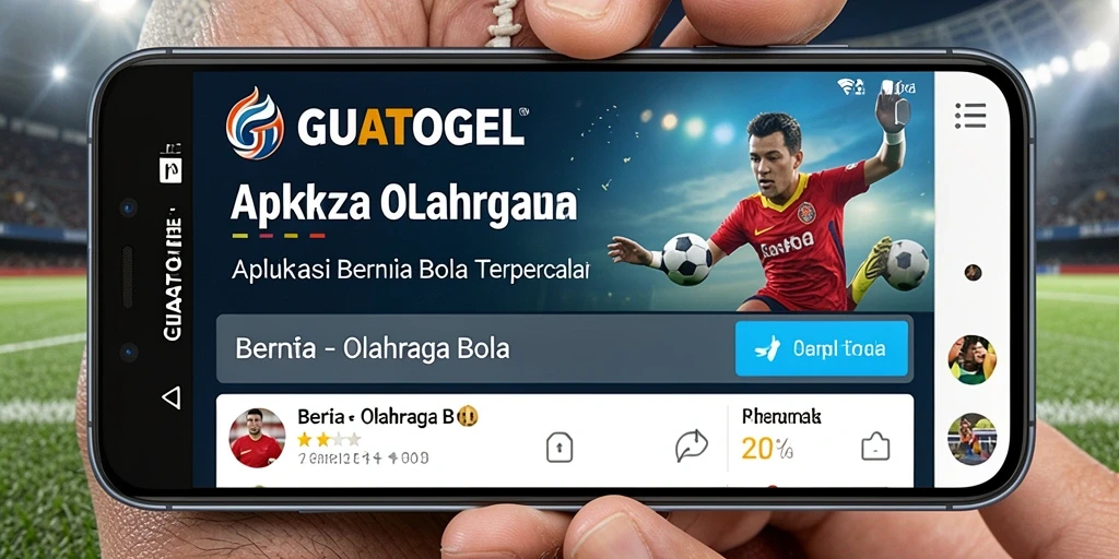 Tampilan antarmuka GUATOGEL dengan berita terbaru dan statistik permainan.