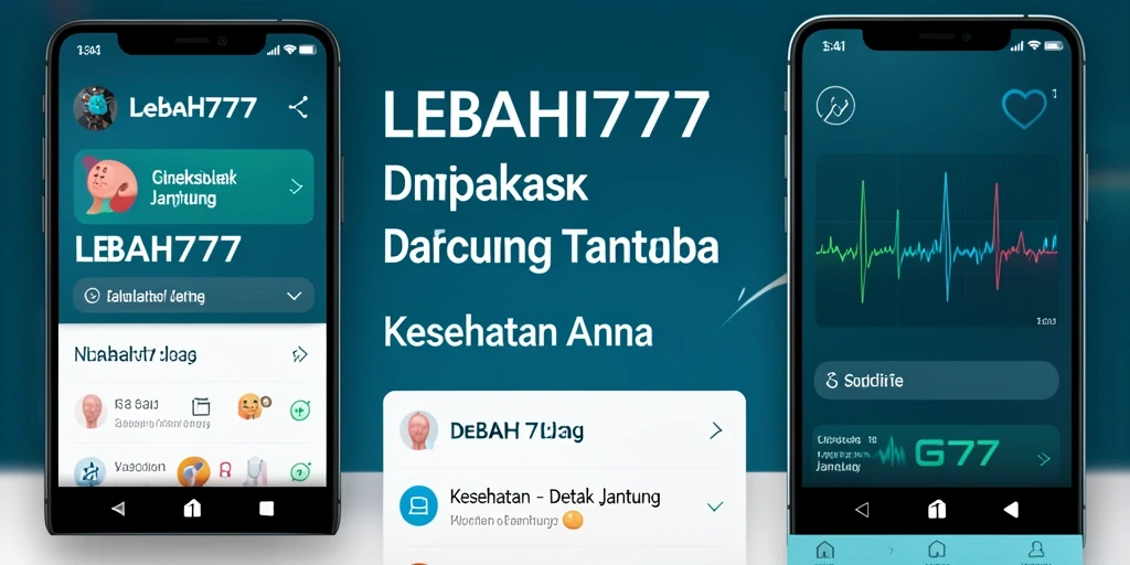 Tampilan antarmuka LEBAH777 yang mudah digunakan untuk memantau detak jantung.