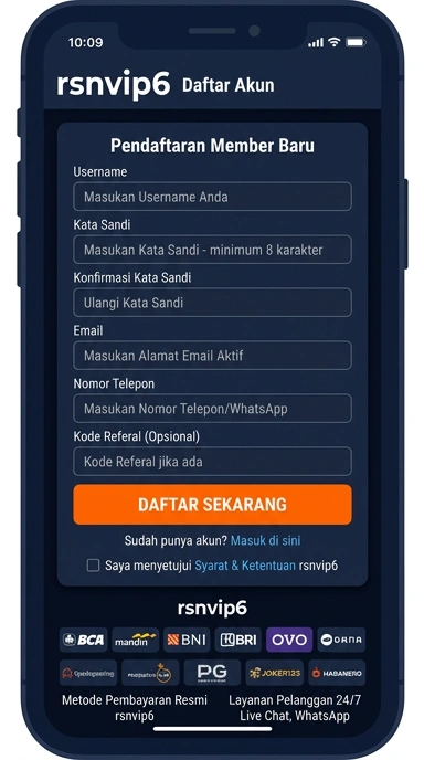 Panduan Registrasi Akun Baru rsnvip6 Terbaik